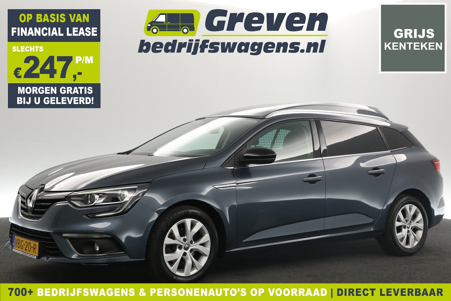 Renault Mégane - Energy TCe Limited | VAN | Grijs kenteken |  Clima Cruise Carplay Navi PDC LED 16''LMV - AutoWereld.nl