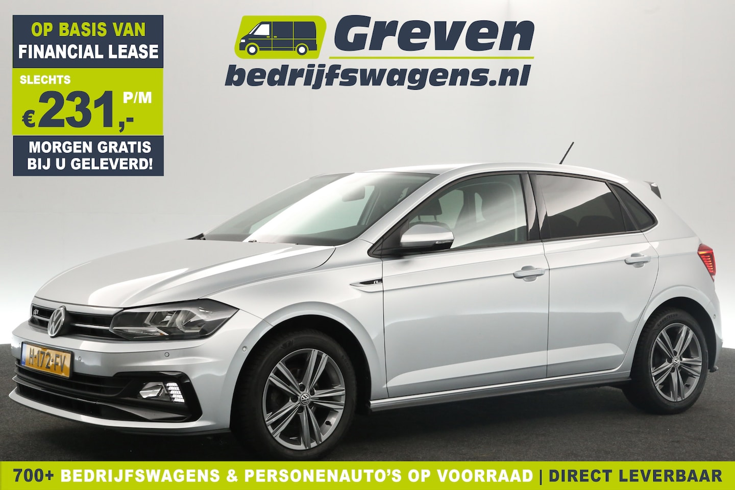 Volkswagen Polo - 1.0 TSI R-Line Clima Carplay Adaptive-Cruise LED Navi PDC 16''LMV - AutoWereld.nl