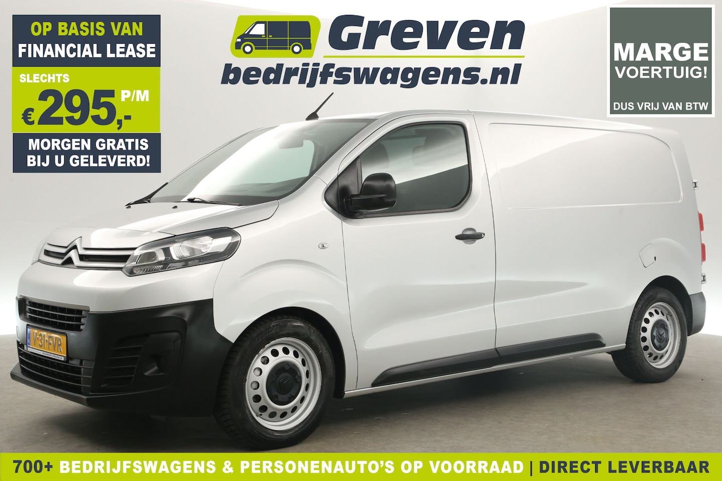 Citroën Jumpy - 1.6 BlueHDI L2H1 Marge Airco Cruisecontrol Carplay Navigatie PDC Elektrpakket - AutoWereld.nl