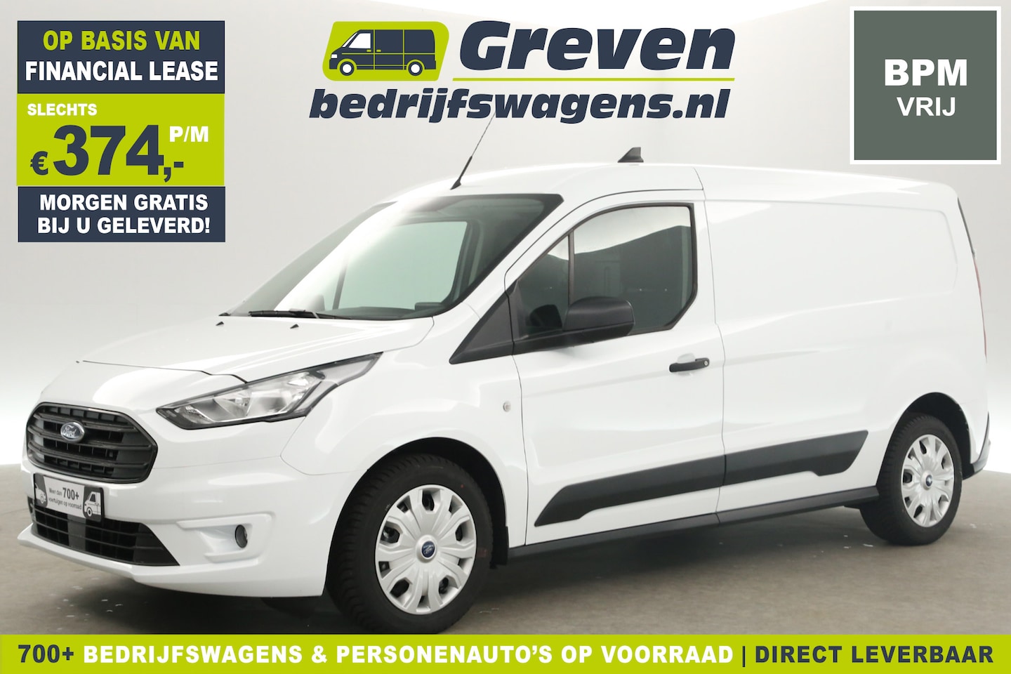 Ford Transit Connect - 1.5 EcoBlue L2H1 NIEUW | BPM Vrij | Airco Camera Cruise Carplay PDC Elektrpakket Trekhaak - AutoWereld.nl