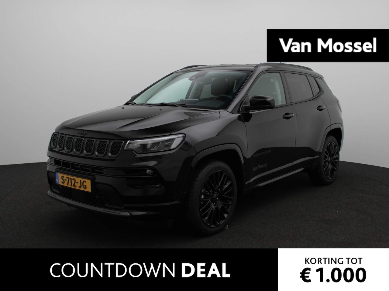 Jeep Compass - 1.5T e-Hybrid S | Leder | Stoelverwarming | Navigatie | Camera | LED | 19" velgen | - AutoWereld.nl