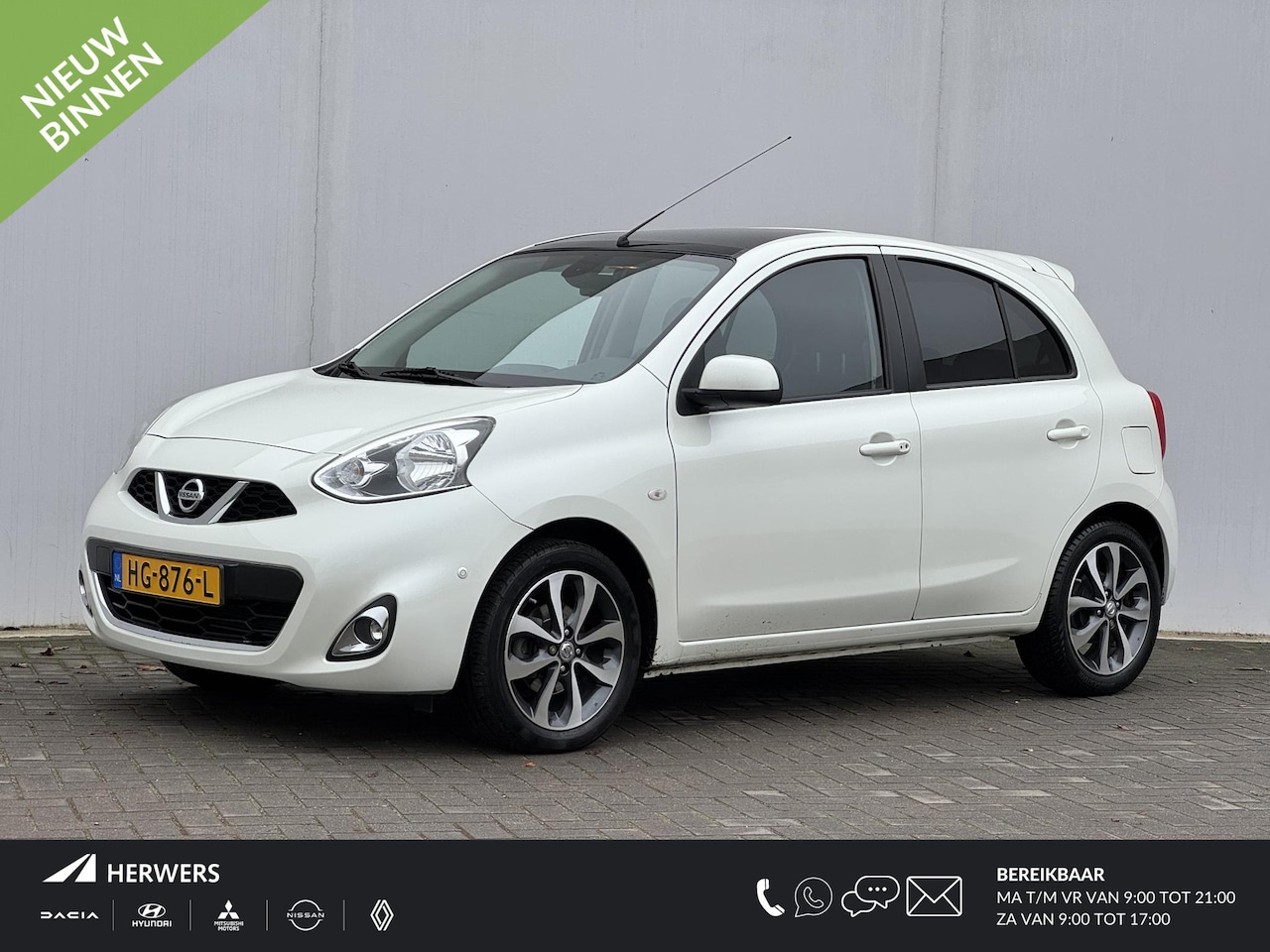 Nissan Micra - 1.2 DIG-S Tekna / Panoramadak / Navigatie / Parkeersensoren achter / Bluetooth - AutoWereld.nl