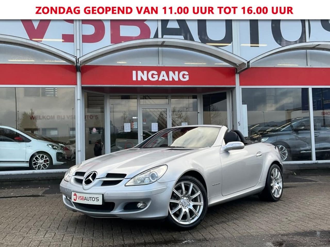 Mercedes-Benz SLK-klasse - SLK 200 AUT. IN NIEUW STAAT !163PK LEER NAVI AIRCO LMV  ELEC-PAK - AutoWereld.nl