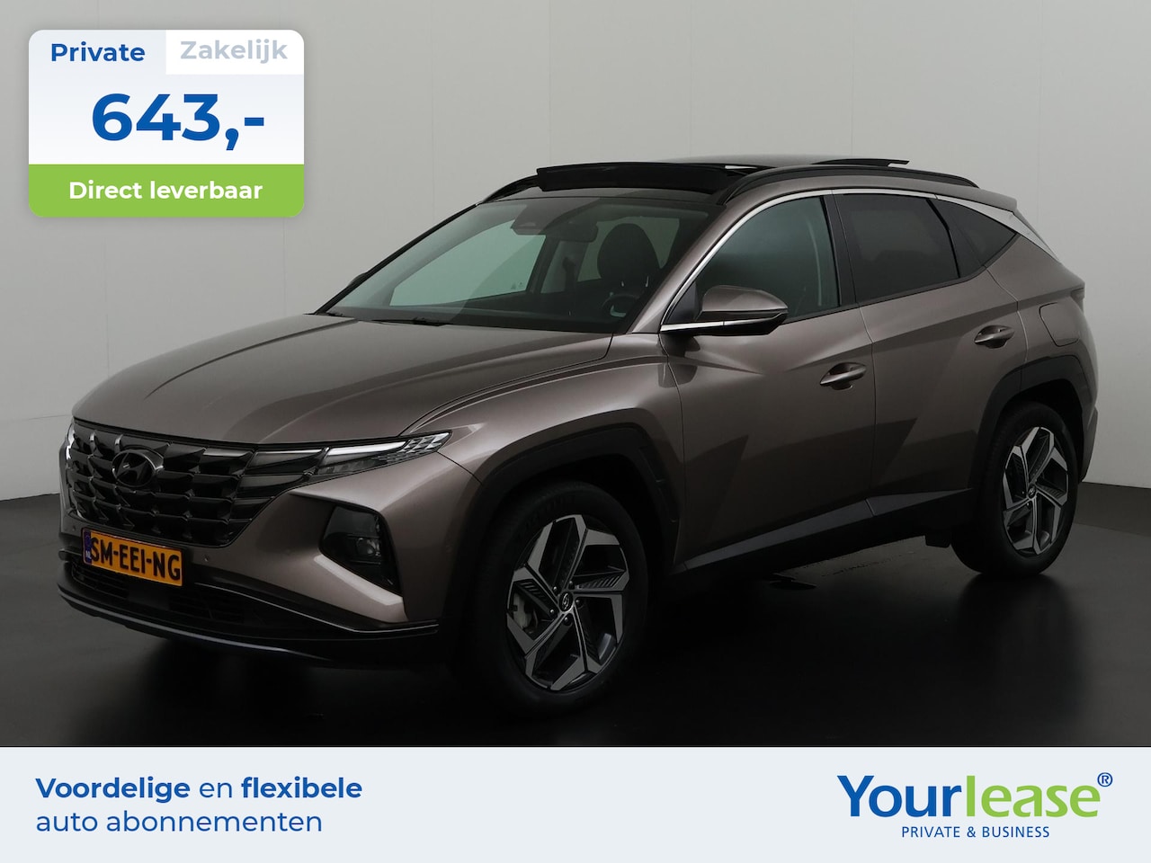 Hyundai Tucson - 1.6 T-GDI HEV Premium Sky | All-in 643,- Private Lease | Zondag Open! - AutoWereld.nl