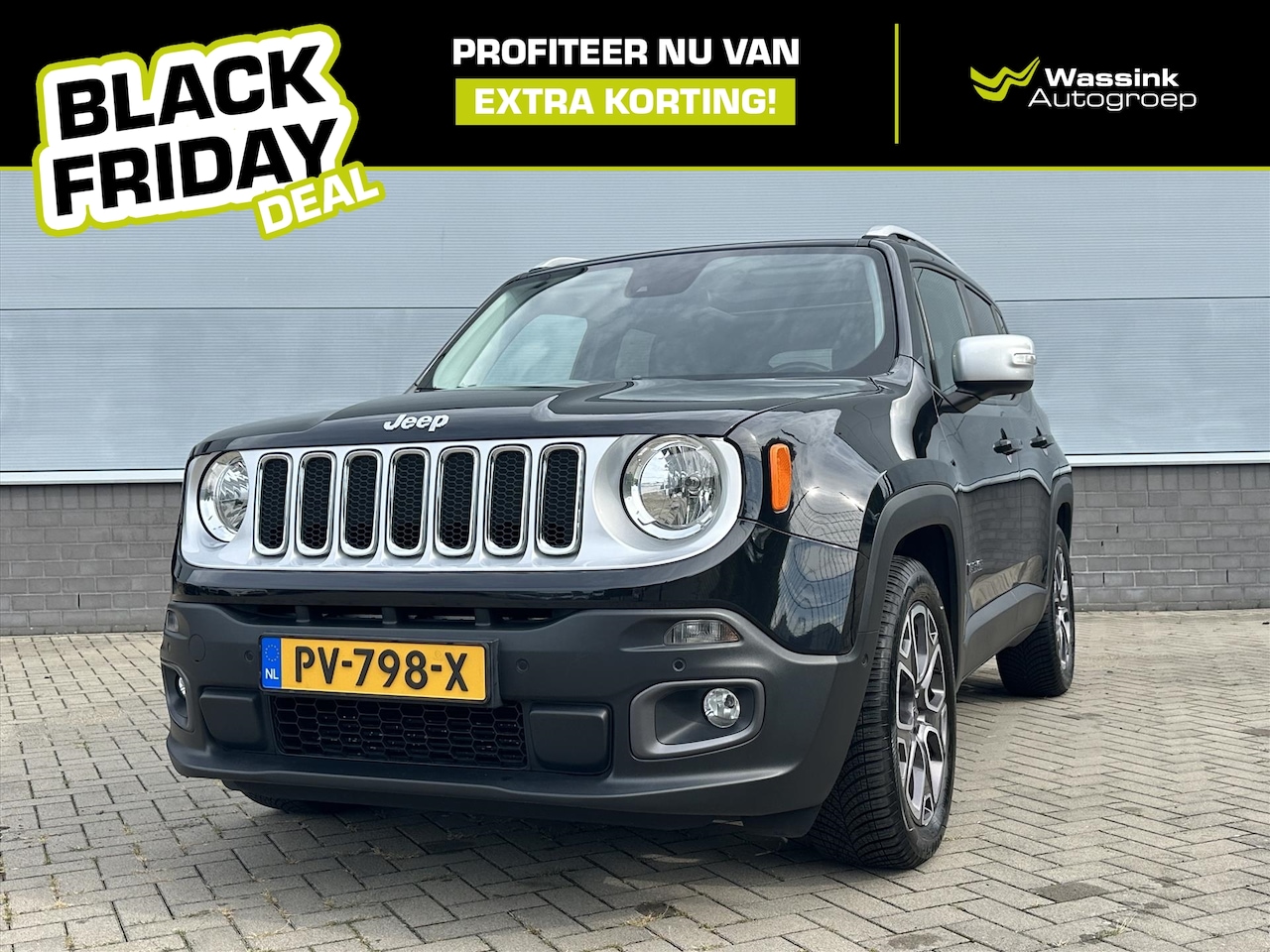 Jeep Renegade - 1.4 MultiAir 140pk Limited | Navigatie | Parkeersensoren Voor + Achter |Schuif-Kantel Dak - AutoWereld.nl