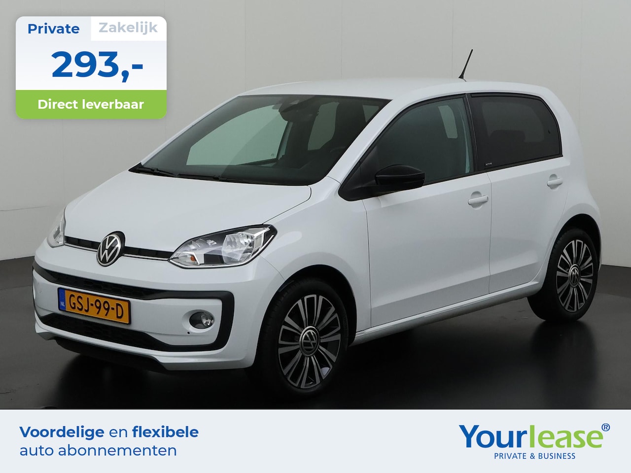 Volkswagen Up! - 1.0 Active | All-in 293,- Private Lease | Zondag Open! - AutoWereld.nl