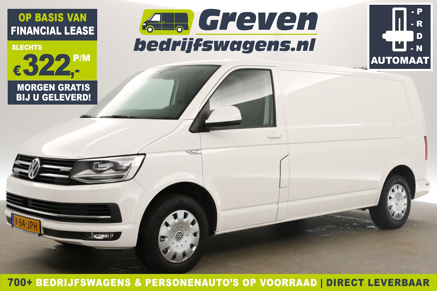 Volkswagen Transporter - 2.0 TDI L2H1 150PK Automaat Airco Adaptive-Cruise Camera LED 3 Persoons DSG Trekhaak - AutoWereld.nl