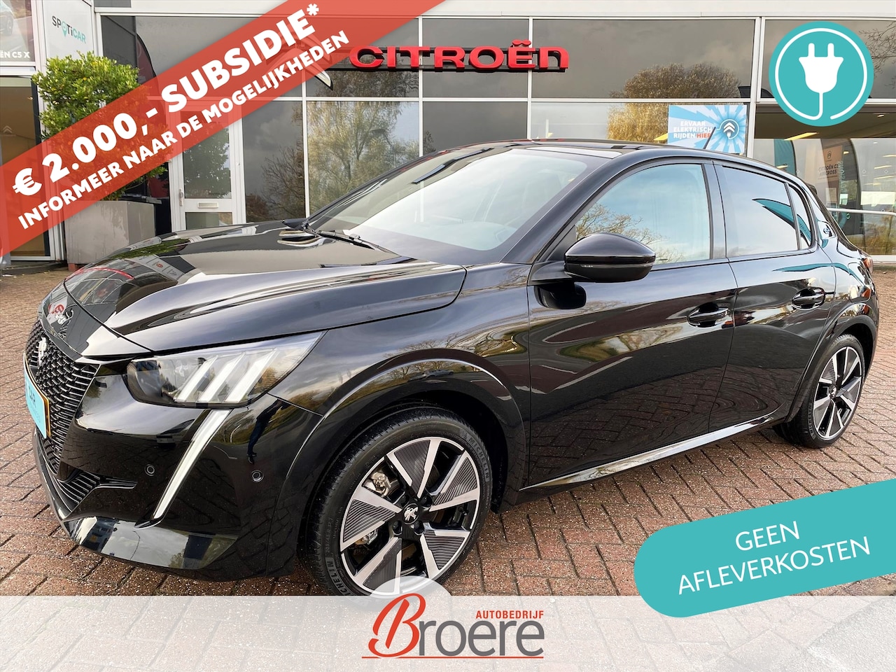 Peugeot e-208 - EV 50kWh 136pk GT Pack 3 fase | panoramadak, camera, adaptive cruise, verwarmde voorstoele - AutoWereld.nl