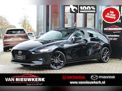 Mazda 3 - 3 E-Skyactiv-X M-Hybrid 186pk Luxury i-Active Sense Pack 360View Bose Leder