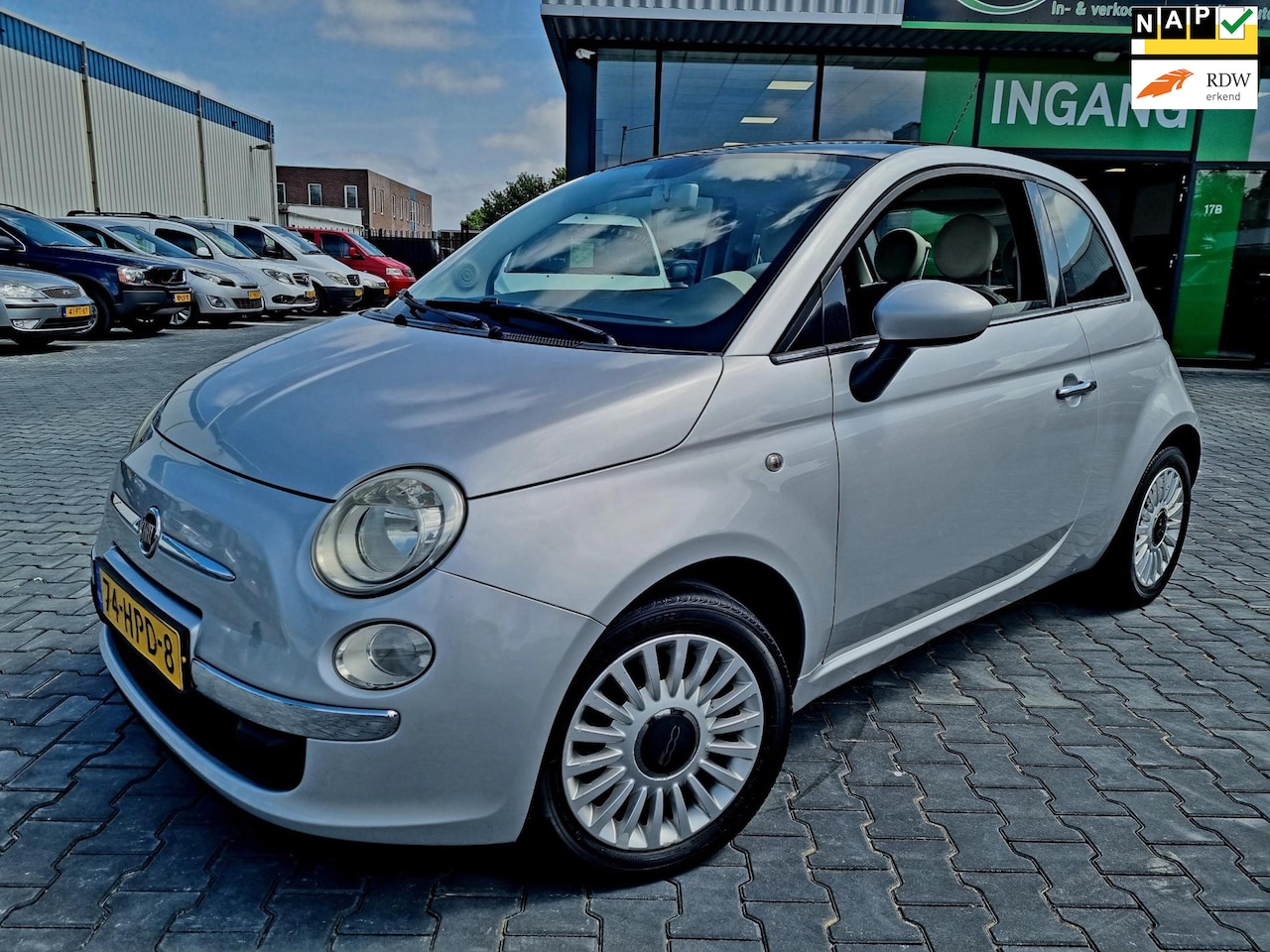 Fiat 500 - 1.2 Lounge PANORAMA AIRCO ELEKTR-RAMEN - AutoWereld.nl