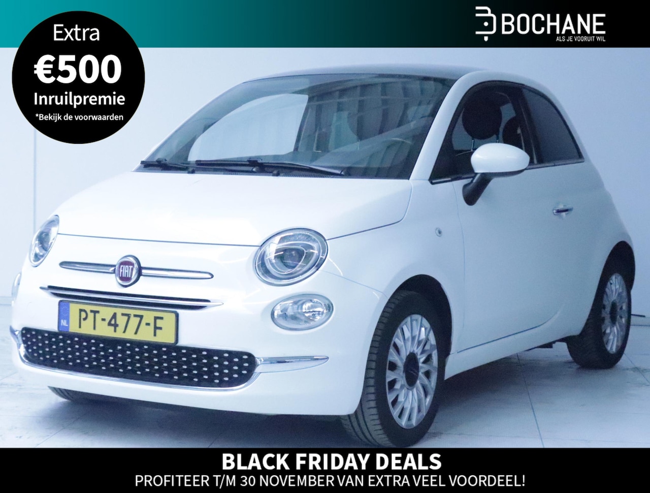 Fiat 500 - 1.2 Lounge Clima/Navi/Panoramadak - AutoWereld.nl