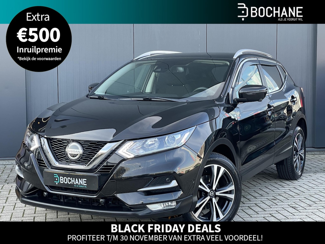 Nissan Qashqai - 1.3 DIG-T N-Connecta | Navigatie | 18 inch | Panoramadak | 360º camera | Parkeersensoren | - AutoWereld.nl