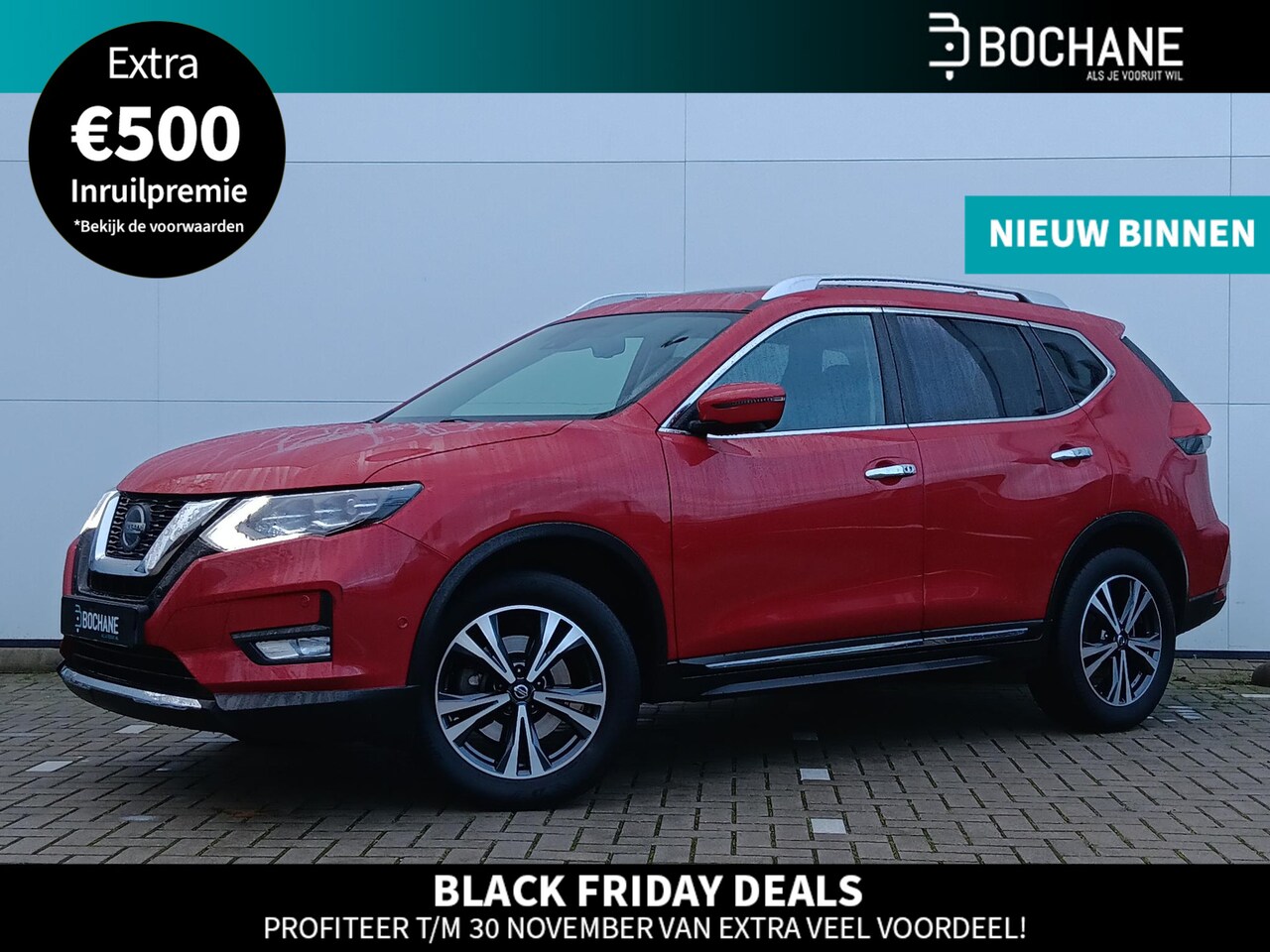 Nissan X-Trail - 1.3 DIG-T Tekna 7p. Automaat / Panoramadak / 7-Persoons / Lederen Bekleding - AutoWereld.nl