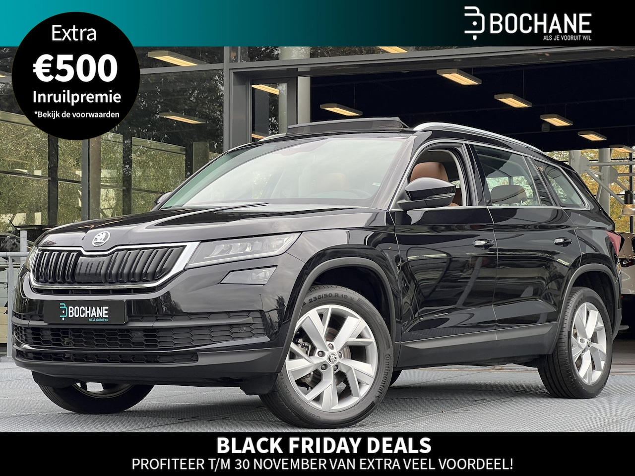 Skoda Kodiaq - 1.5 TSI DSG Limited Business Edition | Panoramadak | Leder | Trekhaak - AutoWereld.nl