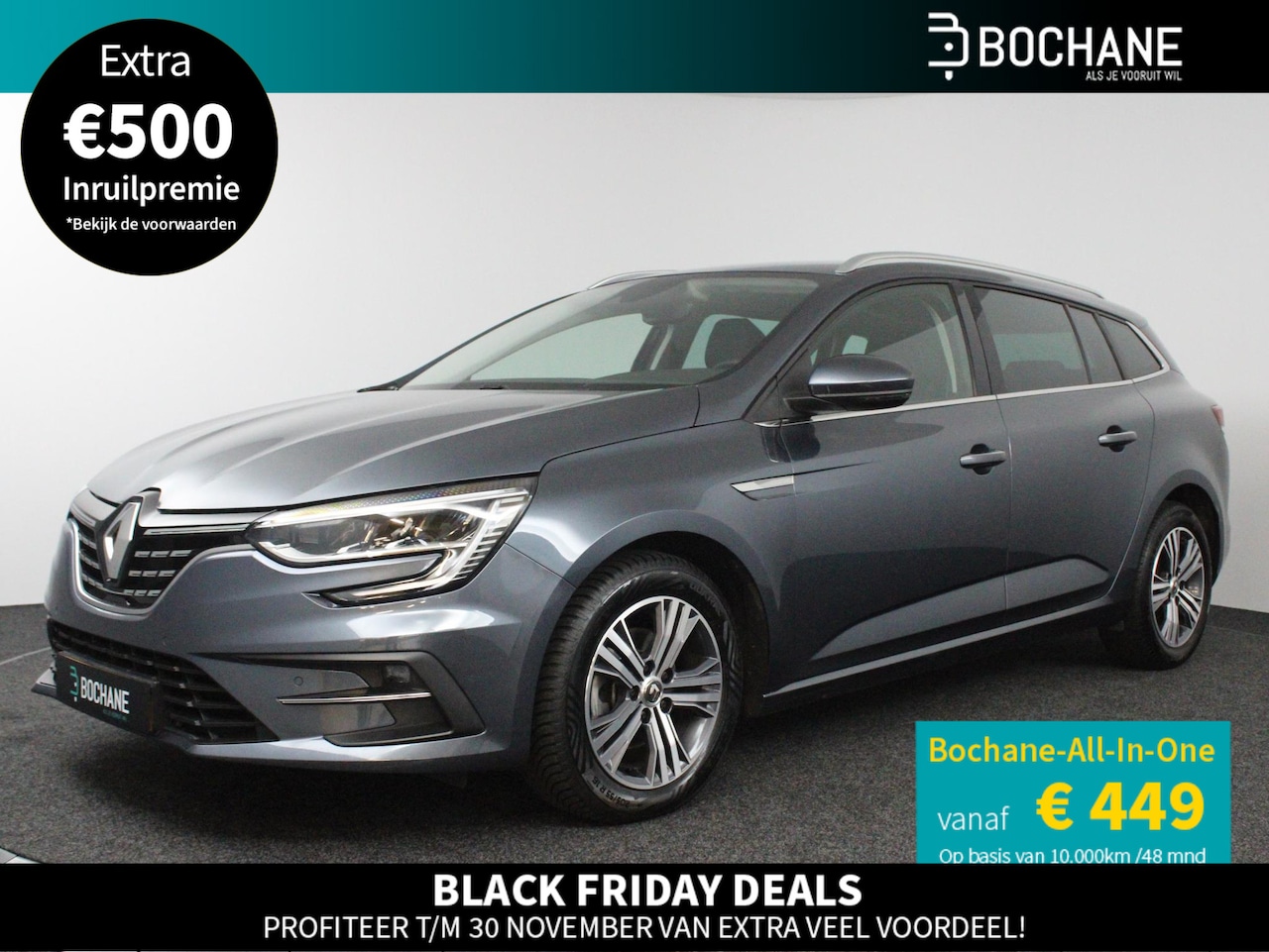 Renault Mégane Estate - 1.3 TCe 140 EDC Intens | Automaat | Trekhaak | 1.700 KG trekgewicht | All-Season | LED | A - AutoWereld.nl