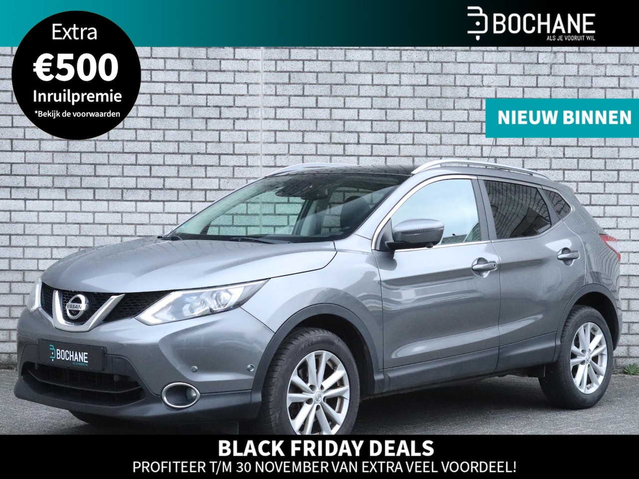 Nissan Qashqai - 1.6 DIG-T 163 Tekna | Panoramadak | 360° Camera | Trekhaak | - AutoWereld.nl