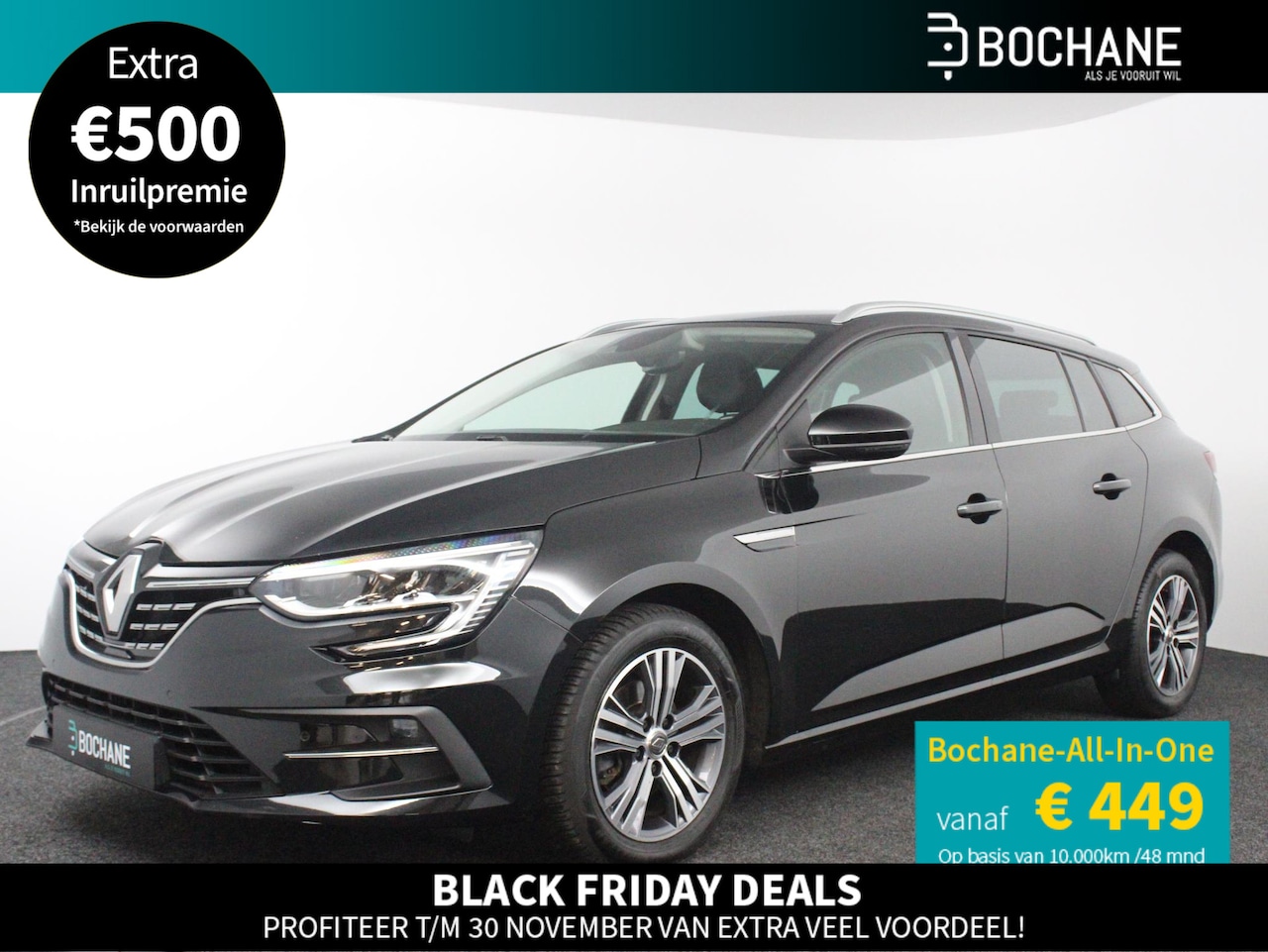 Renault Mégane Estate - 1.3 TCe 140 EDC Intens | Automaat | Navigatie 7"| LED | PDC | LMV 16" | Trekhaak | All-Sea - AutoWereld.nl