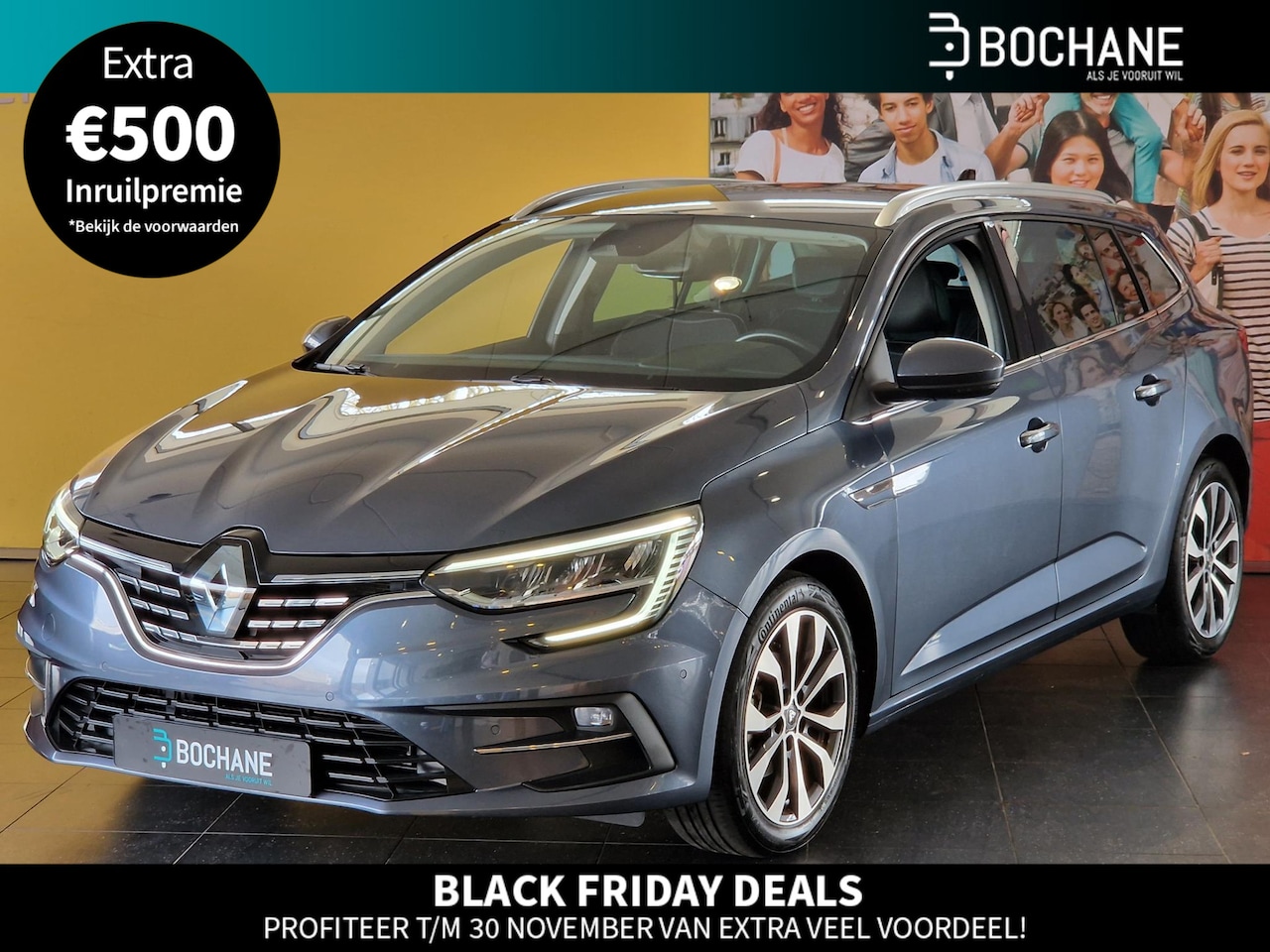 Renault Mégane Estate - 1.3 TCe 140 EDC Techno AUTOMAAT | ACHTERUITRIJCAMERA | PARKEERSENSOREN VOOR-EN ACHTER | NA - AutoWereld.nl