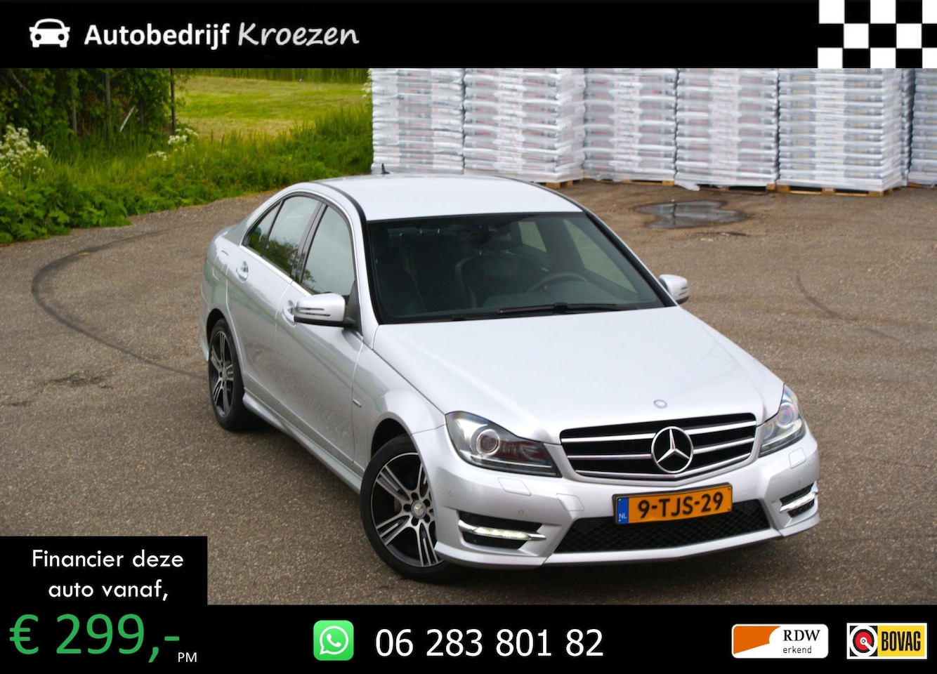 Mercedes-Benz C-klasse - 180 ///AMG Pakket | Org NL Auto | Navigatie | Led | - AutoWereld.nl