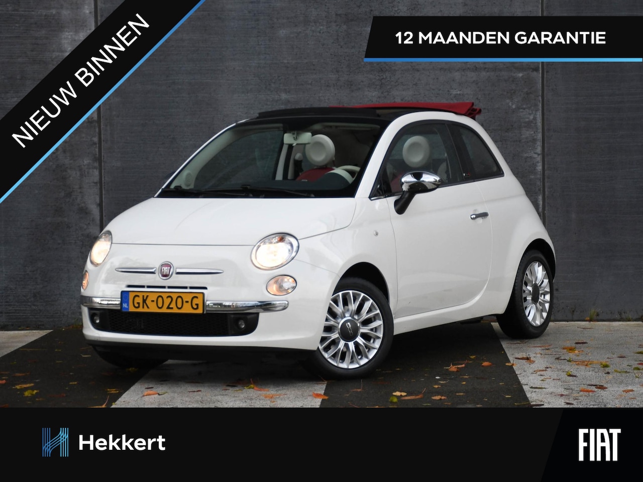 Fiat 500 C - Lounge 0.9 TwinAir Turbo 80pk AIRCO | 15''LM | LEDEREN BEKLEDING | CLIMA | USB | 12MND GAR - AutoWereld.nl