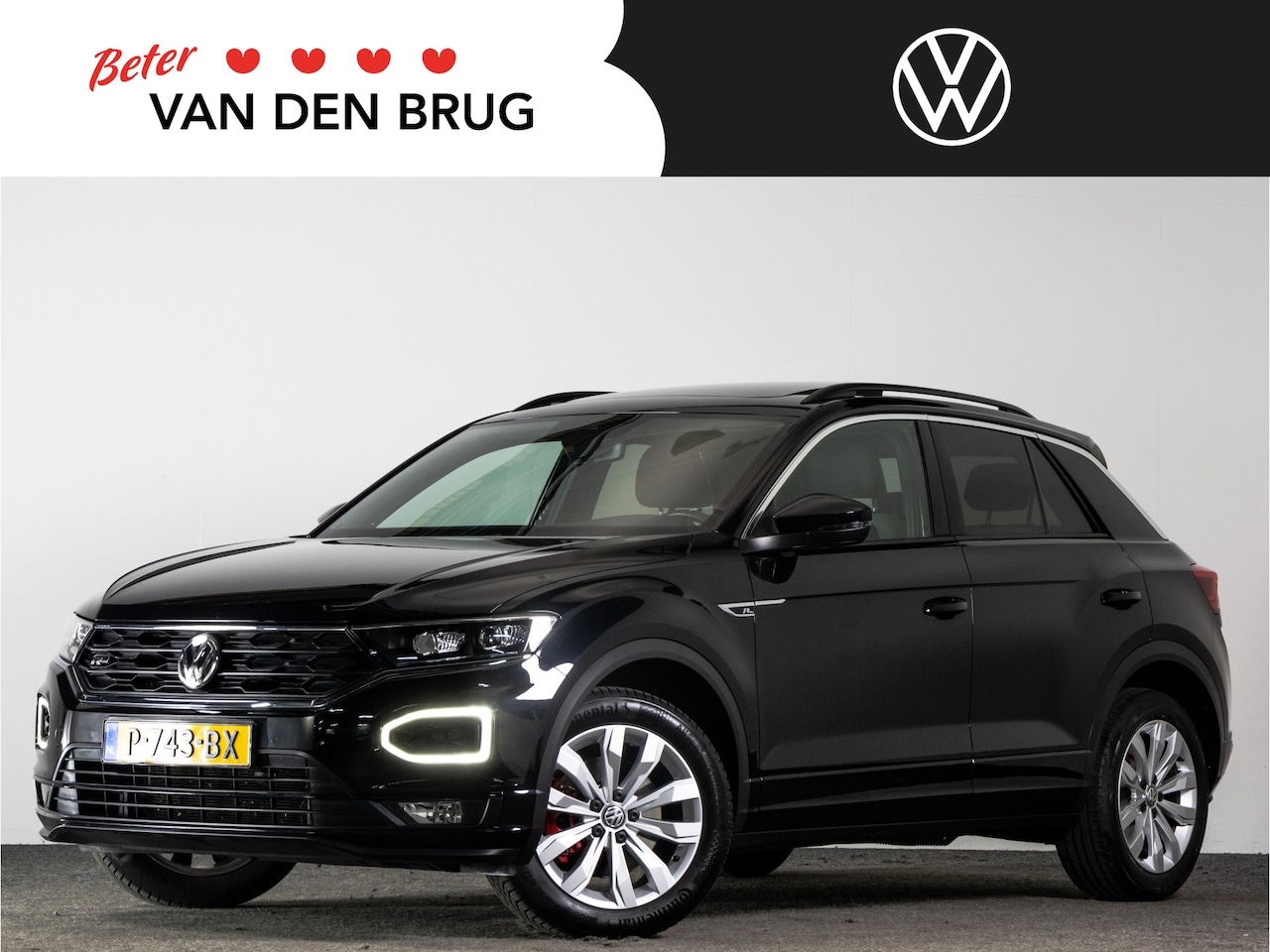 Volkswagen T-Roc - R-Line 1.5 TSI 150 PK DSG | LED | Panoramadak | Trekhaak | Stoelverwarming | - AutoWereld.nl