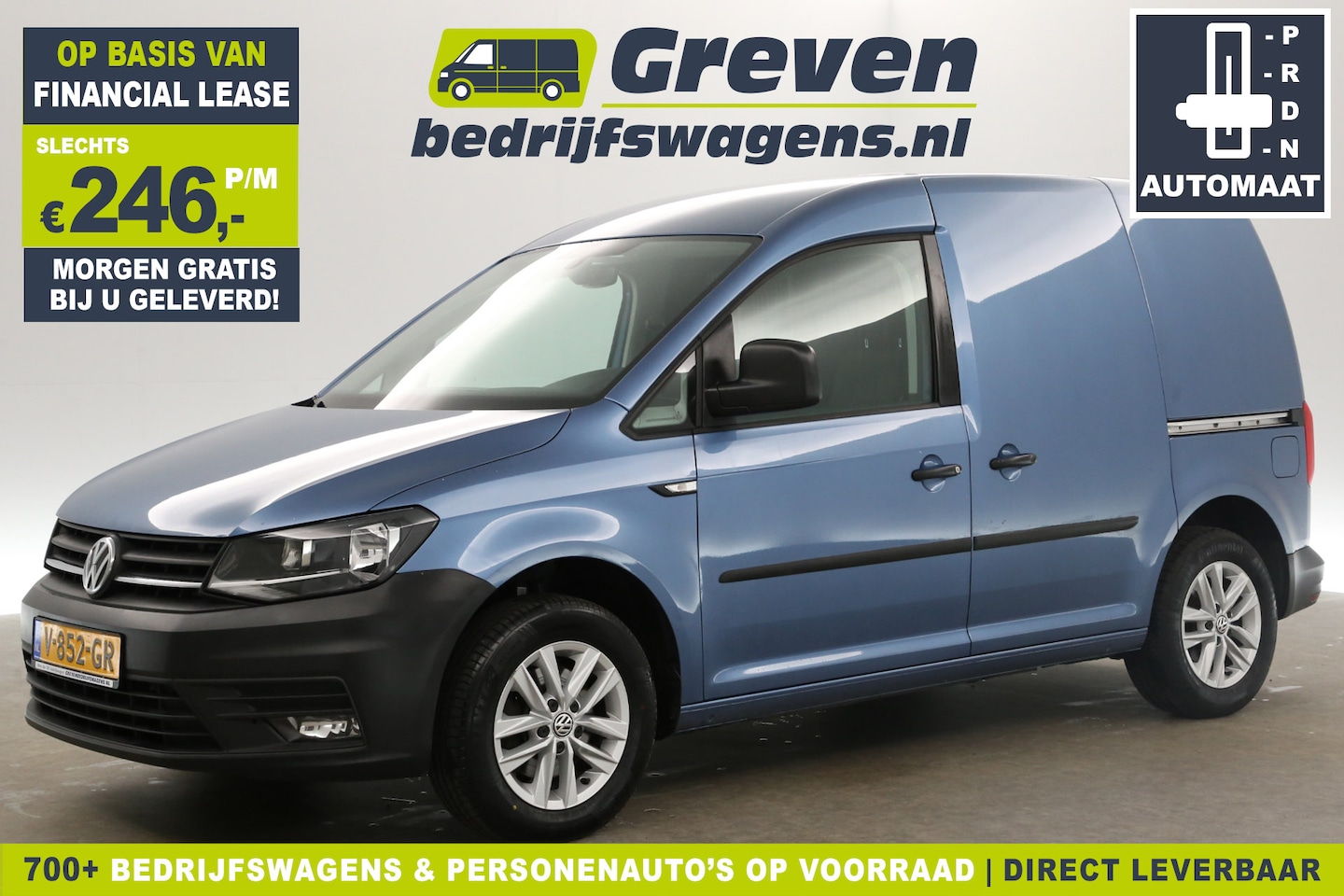 Volkswagen Caddy - 1.6 TDI L1H1 Automaat Airco 2xSchuifdeur Cruise PDC DSG 15"LMV Elektrpakket Trekhaak - AutoWereld.nl