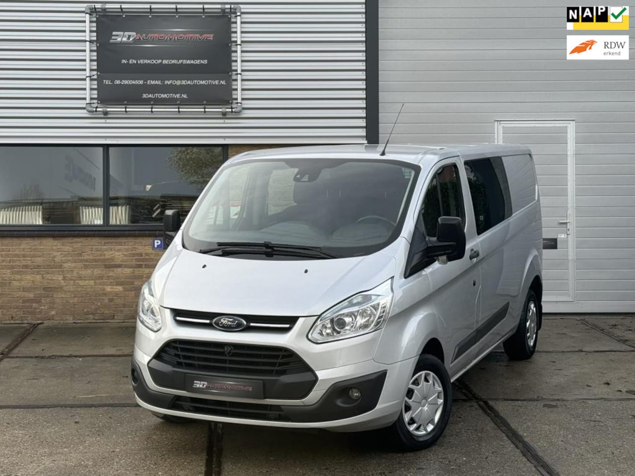 Ford Transit Custom - 290 2.2 TDCI L2H1 DC, cruise control, stoelverw, camera, lane assist - AutoWereld.nl