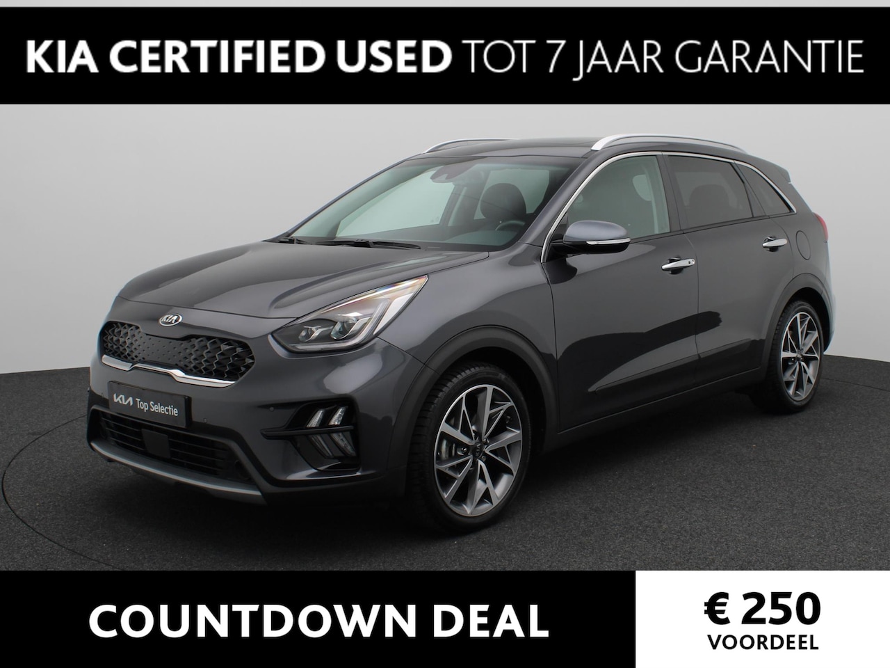 Kia Niro - 1.6 GDi Hybrid ExecutiveLine Clima | leder | navi | Stoel verwarming. - AutoWereld.nl