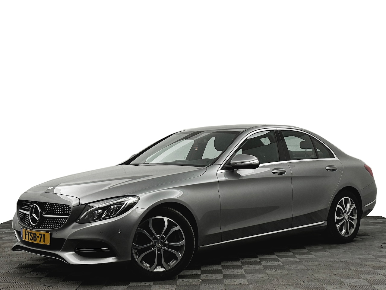 Mercedes-Benz C-klasse - 200 Aut7 185pk Prestige (leer,navi,sfeerverlichting,keyless,LED-xenon) - AutoWereld.nl