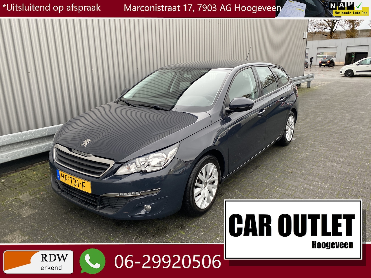 Peugeot 308 SW - 1.2 PureTech Blue Lease 158Dkm.NAP, Navi, Clima, Bluetooth, CC, PDC, Zonwr, Trekh, nw. APK - AutoWereld.nl