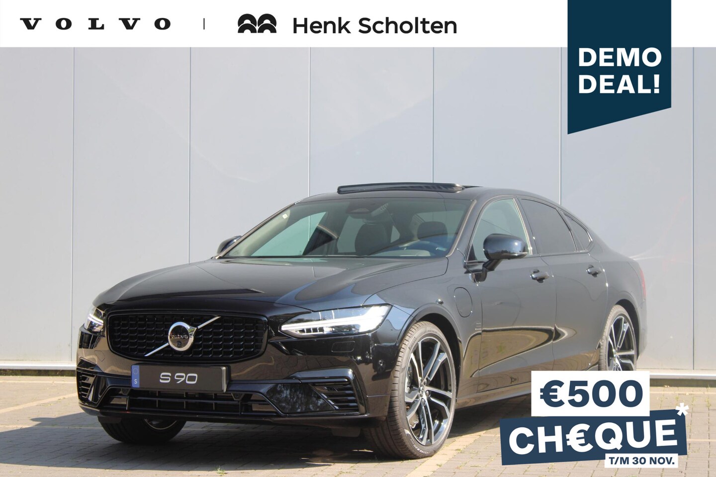 Volvo S90 - T8 AWD 455PK Ultimate Dark, ** Showroom Sale!** Luchtvering met FOUR-C, Grafisch Head-Up D - AutoWereld.nl