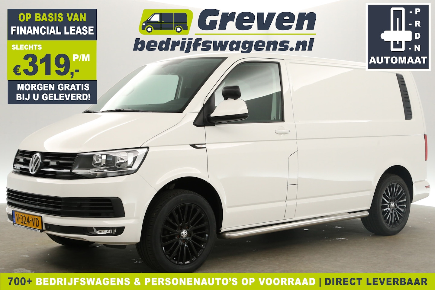 Volkswagen Transporter - 2.0 TDI L1H1 150PK Automaat Airco Cruise PDC 18"LMV Sidebars Elektrpakket DSG - AutoWereld.nl