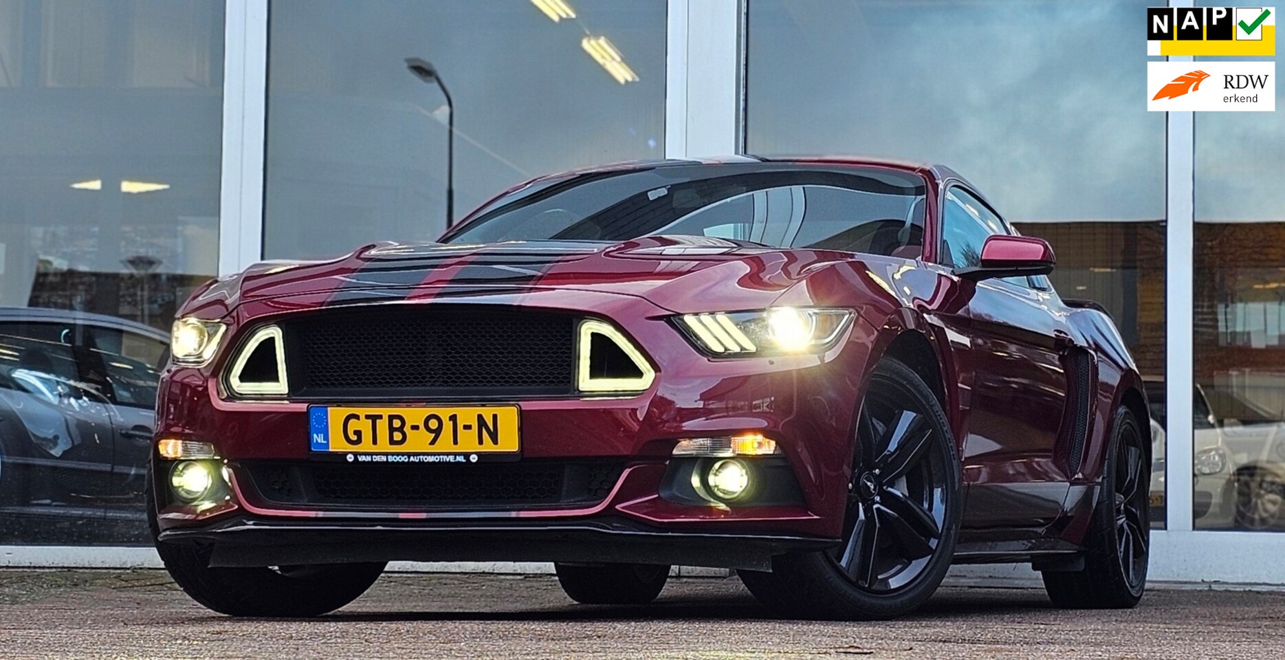 Ford Mustang Fastback - 2.3 EcoBoost Premium Leer Xenon Navi Camera - AutoWereld.nl