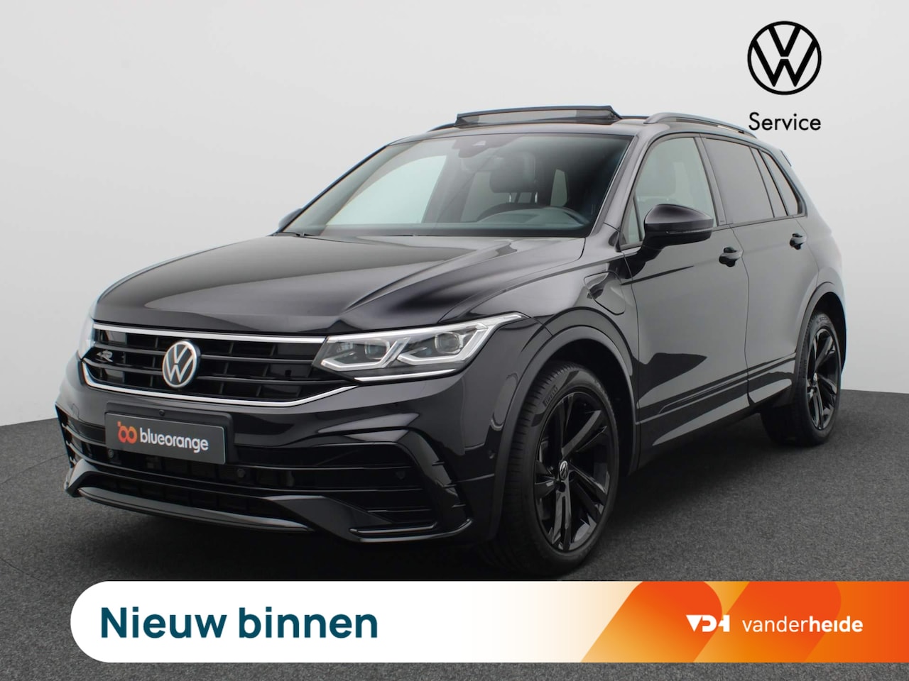 Volkswagen Tiguan - 1.4 TSI eHybrid R-Line Business+ 245PK DSG Alarm, DCC, 360-graden camera, Volleder, Black - AutoWereld.nl