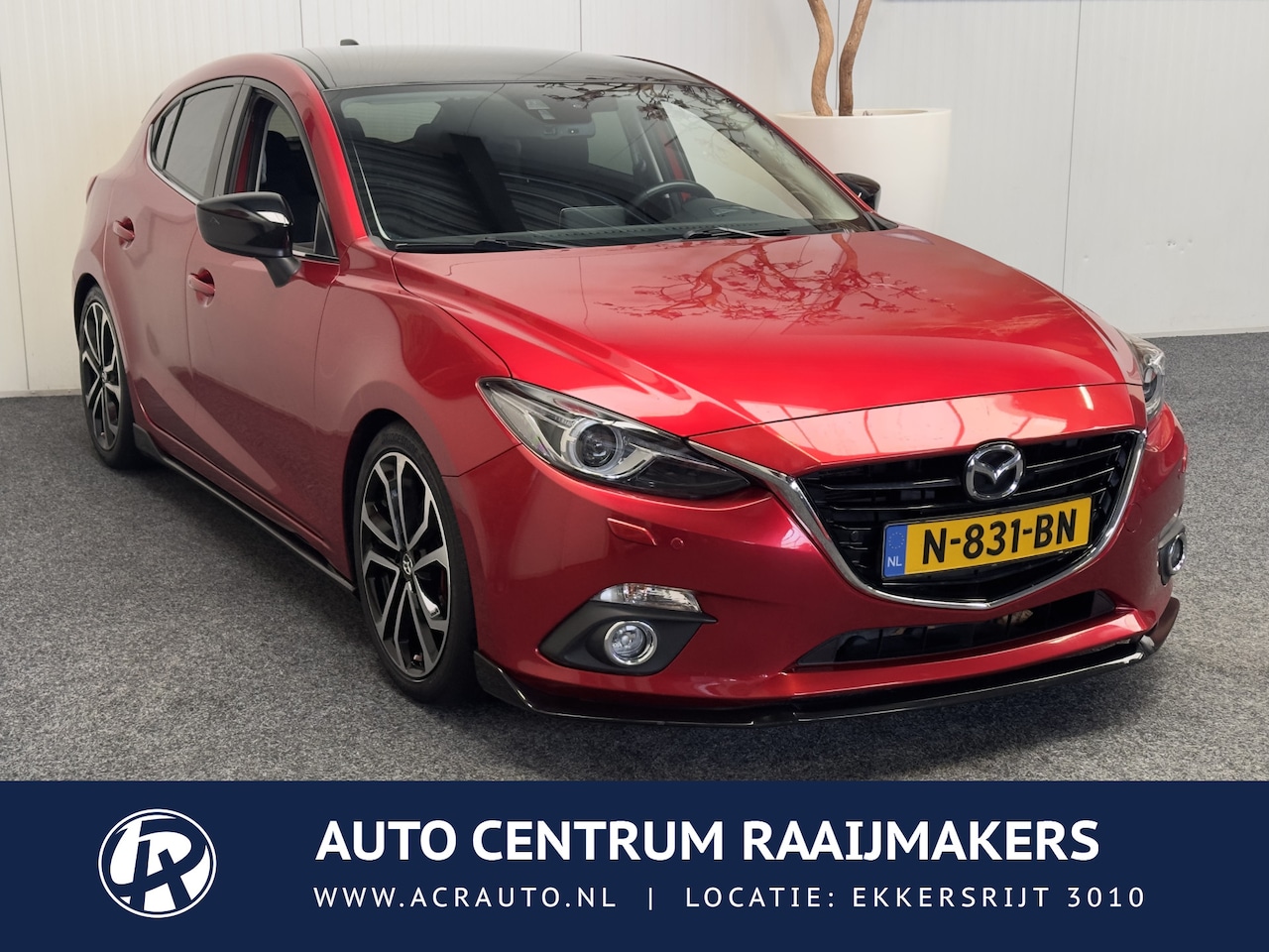 Mazda 3 - 2.0 GT-M NAVIGATIE CRUISE CONTROL CLIMATE CONTROL HEAD-UP DISPLAY BLUETOOTH TELEFOON STOEL - AutoWereld.nl