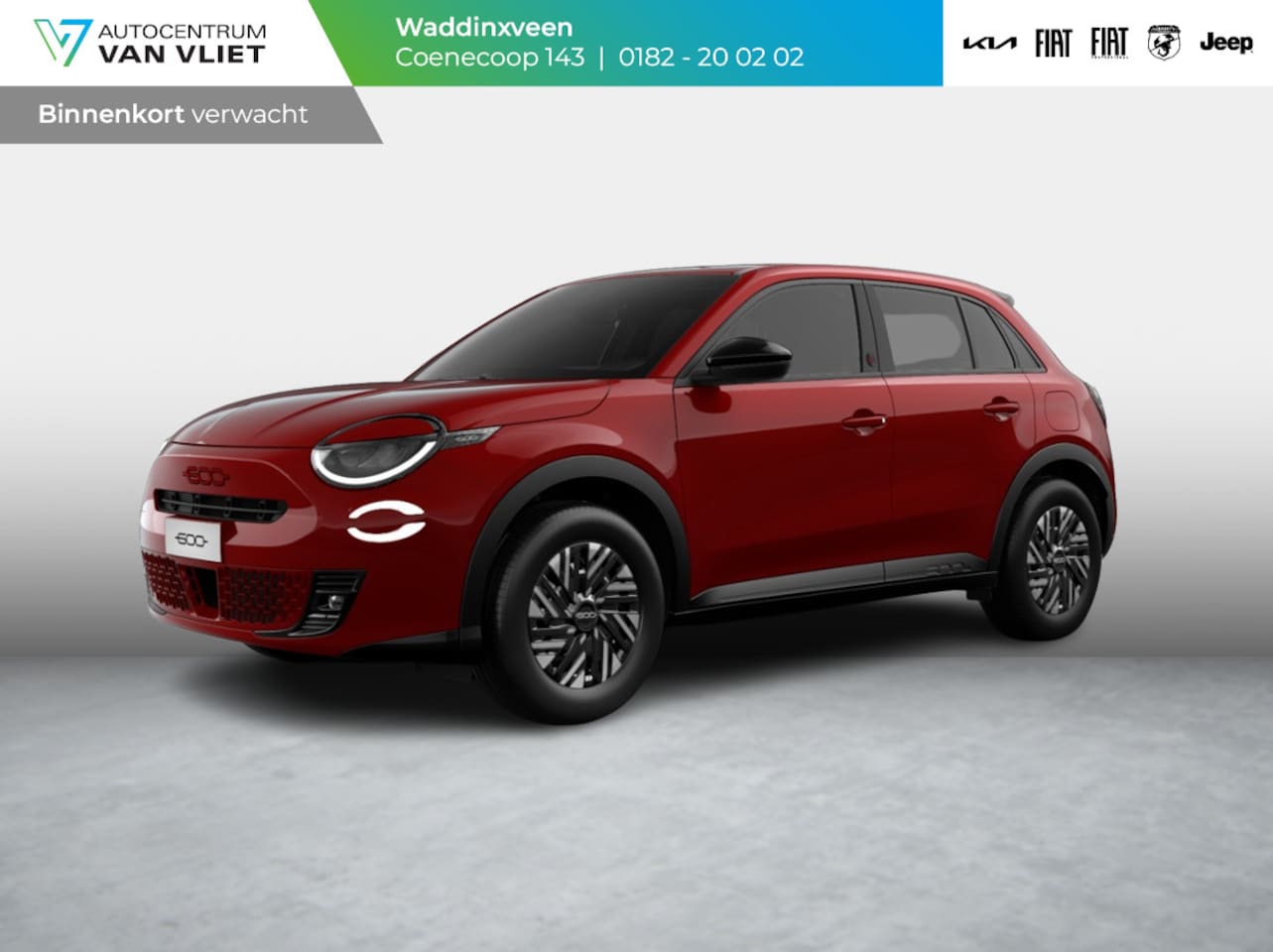 Fiat 600e - RED 54 kWh | Clima | Adapt. Cruise | 16" | PDC | Apple Carplay - AutoWereld.nl