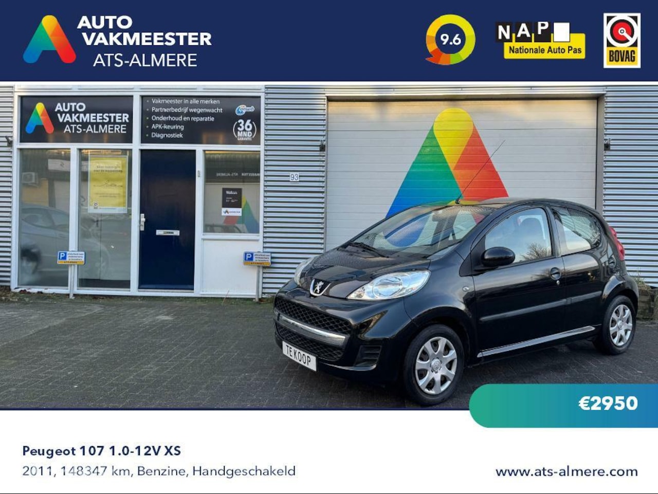 Peugeot 107 - 1.0-12V XS 5 deurs! - AutoWereld.nl