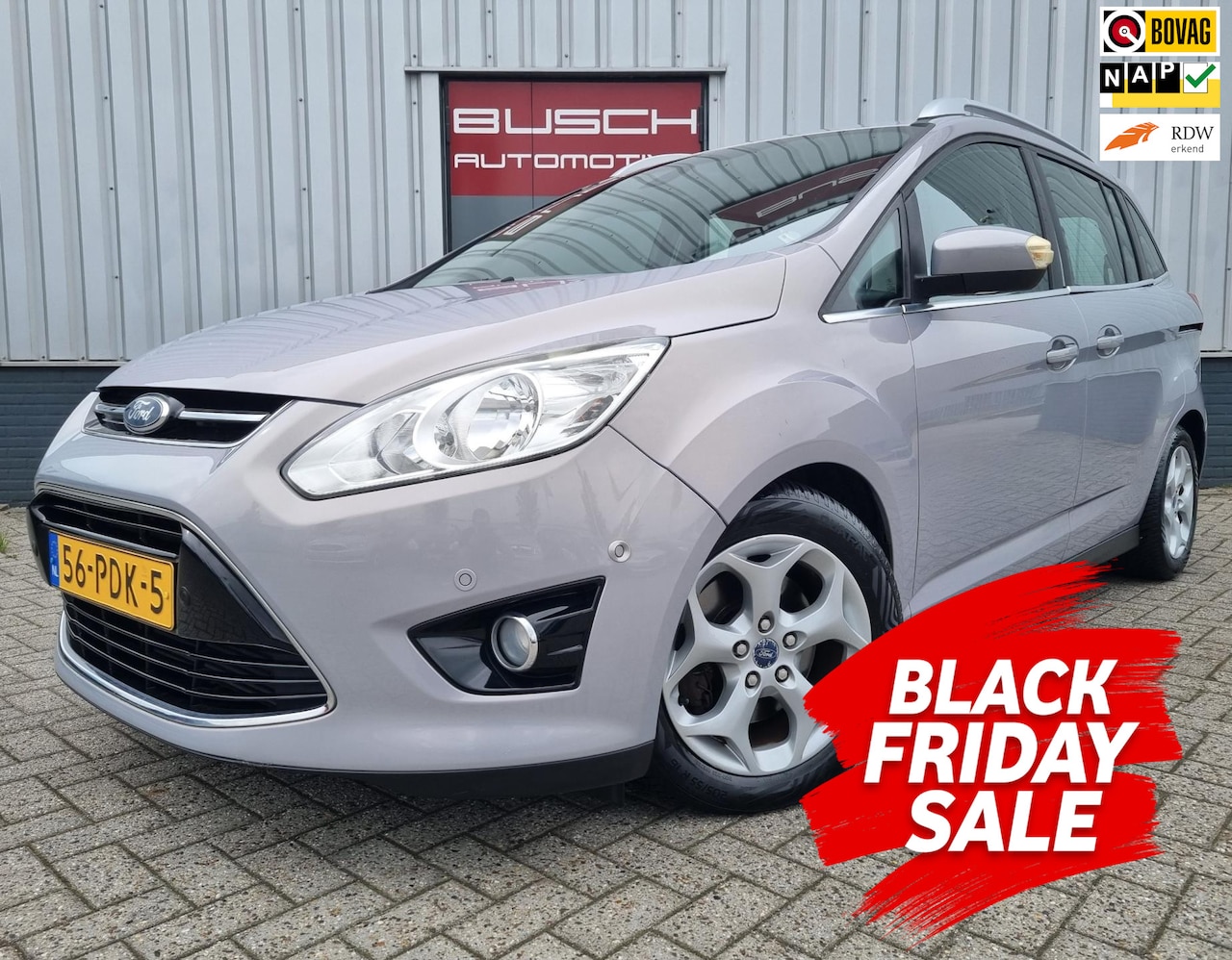 Ford Grand C-Max - 1.6 EcoBoost Titanium 7 persoons. | 2e EIG | - AutoWereld.nl