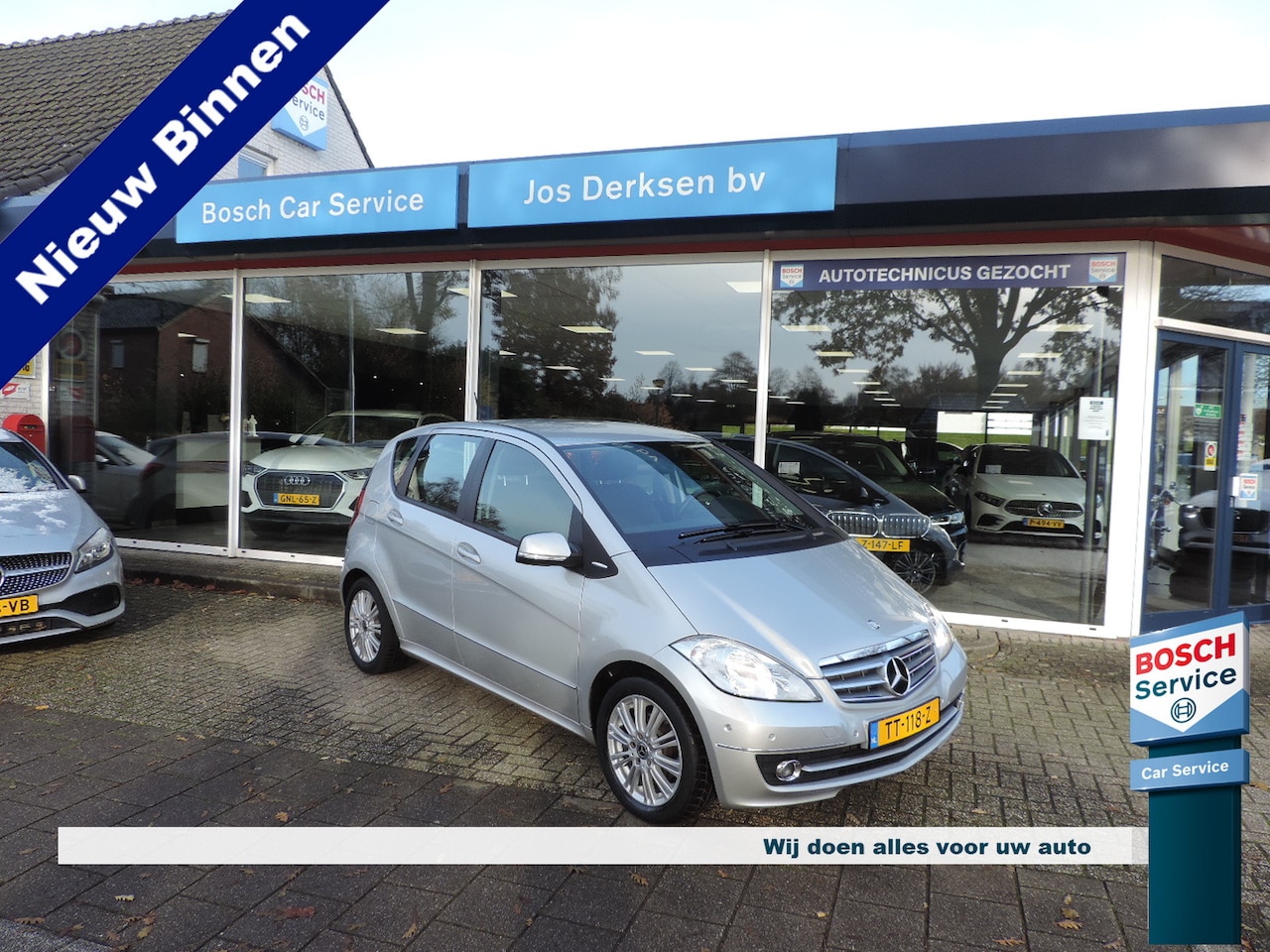 Mercedes-Benz A-klasse - 160 Elegance Automaat - Airco | Nav | PDC v+a | Stoelverw. - AutoWereld.nl