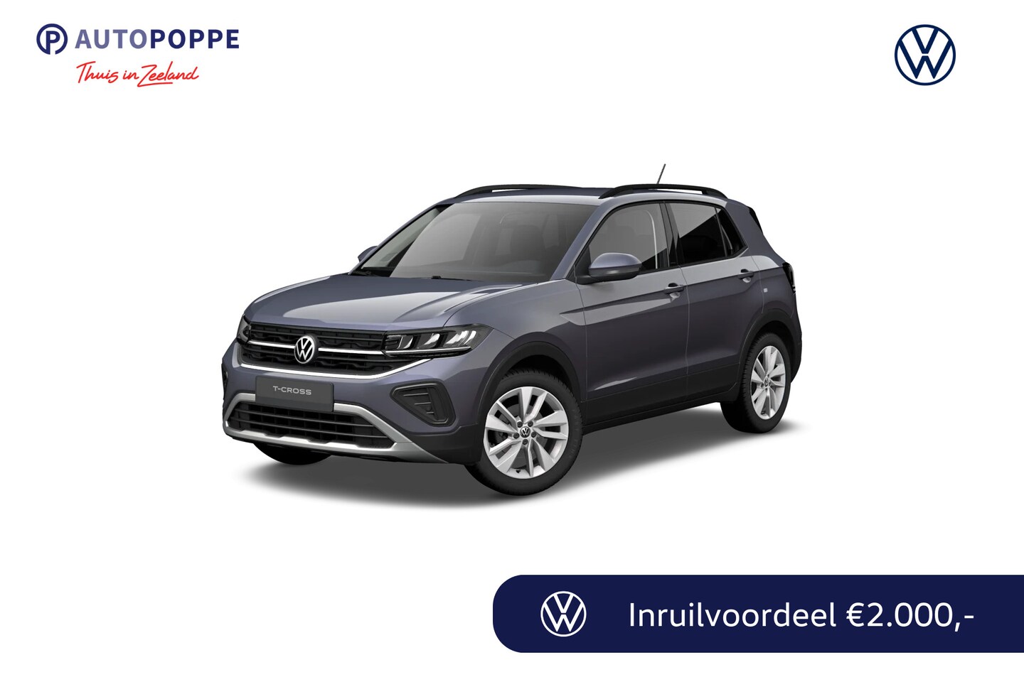 Volkswagen T-Cross - 1.0 TSI 95 5MT Life Edition | 'App-Connect' draadloze smartphone integratie | Achterlichte - AutoWereld.nl