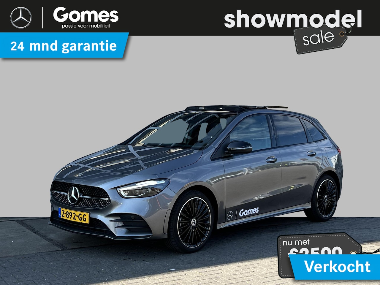 Mercedes-Benz B-klasse - 250 e AMG Line | Premium | Nightpakket | Panoramadak | Achteruitrijcamera | Stoelverwarmin - AutoWereld.nl