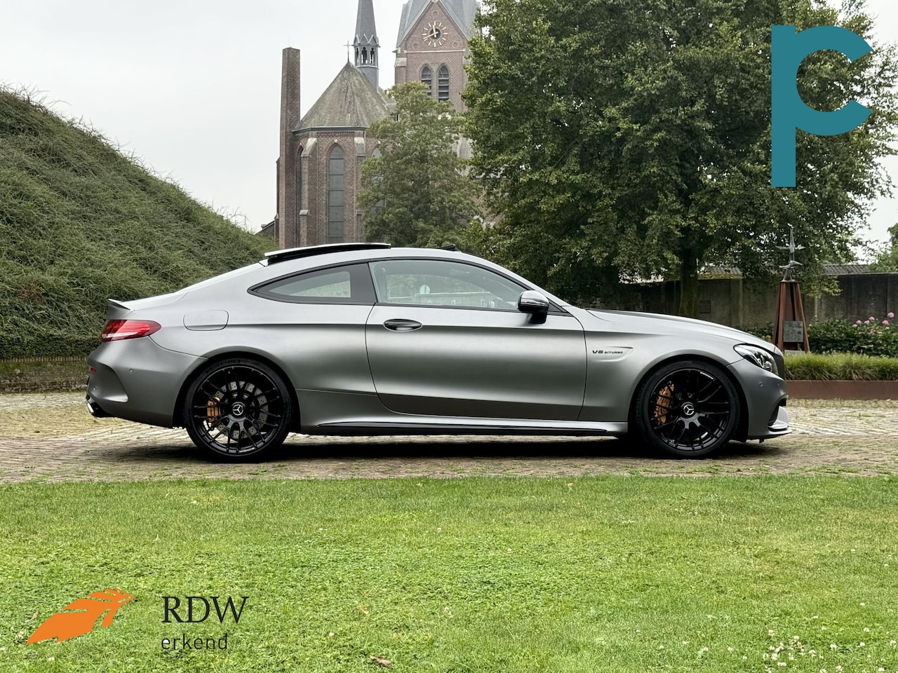 Mercedes-Benz C-klasse Coupé - AMG 63 S Edition 1 Ceramic AMG Performance Seat Pano Burmester Selenietgrijs Magno - AutoWereld.nl