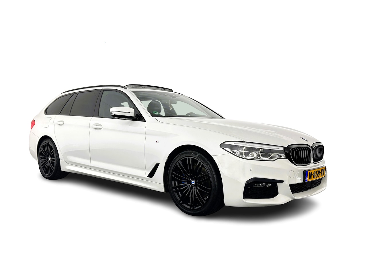 BMW 5-serie Touring - 520d High Executive Aut. *PANO | HEAD-UP | ADAPTIVE-CRUISE | VOLLEDER | FULL-LED | MEMORY- - AutoWereld.nl