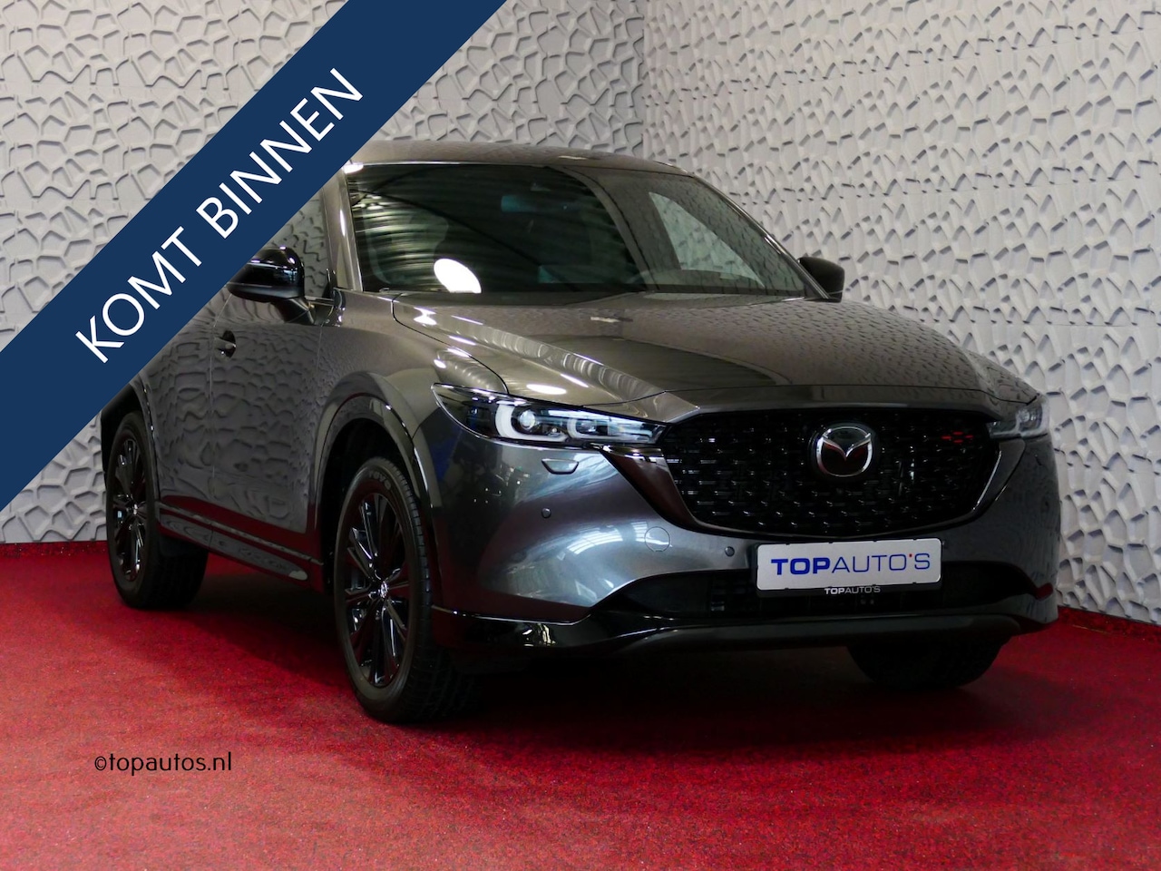 Mazda CX-5 - E-SKYACTIV MHEV 2.0 165 PK HOMURA LEER BOSE ELEK.KLEP HEADUP 360.CAMERA 19''LMV FULL LED C - AutoWereld.nl