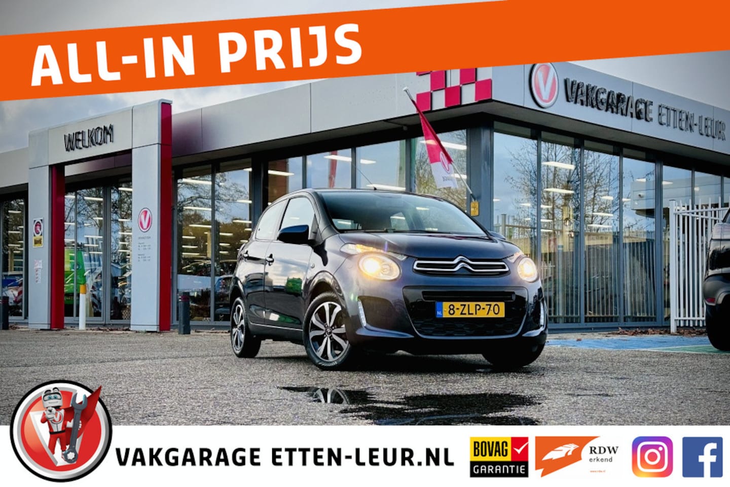 Citroën C1 - 1.0 e-VTi Shine / AIRCO / CAMERA / BLUETOOTH - AutoWereld.nl