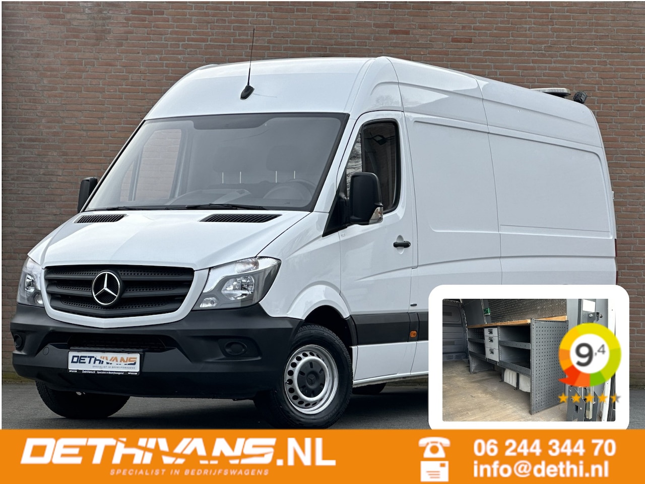 Mercedes-Benz Sprinter - 316CDI 164PK L3H2 3.500kg Trekhaak / Euro6 - AutoWereld.nl