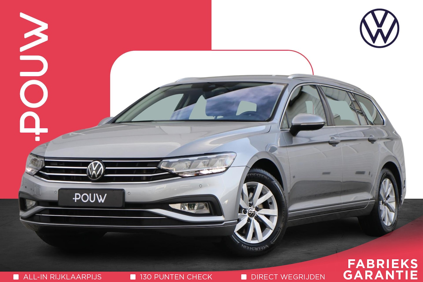 Volkswagen Passat Variant - 1.5 TSI 150pk DSG Business | Trekhaak | Achteruitrijcamera | Elektrische Achterklep | Navi - AutoWereld.nl