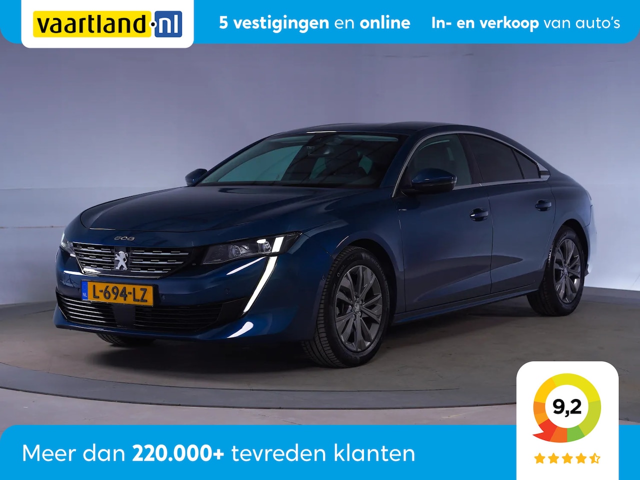 Peugeot 508 - 1.2 PureTech Allure Aut. [ LED Navi Camera Half-leder ] - AutoWereld.nl