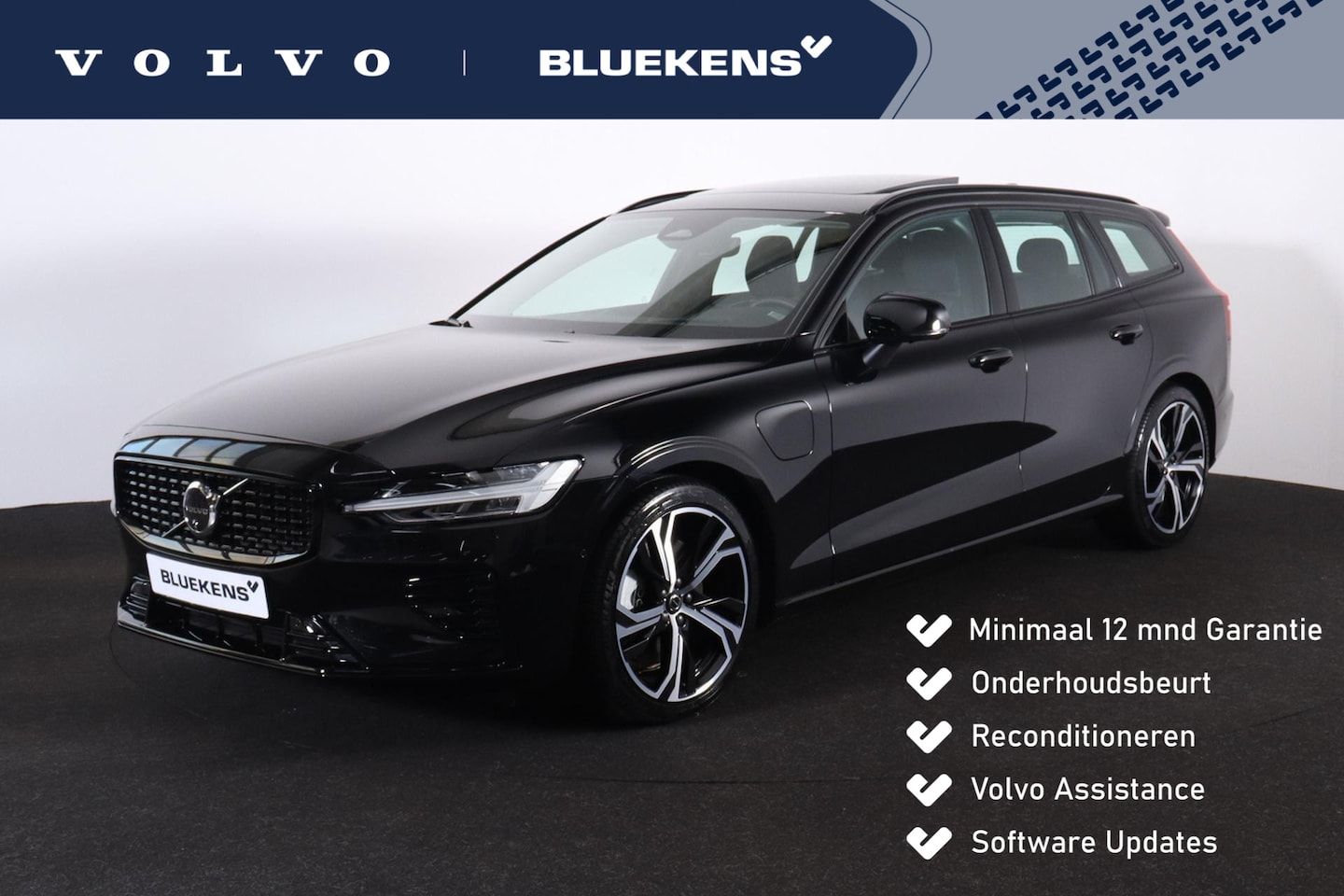 Volvo V60 - T6 Recharge AWD Plus Dark - LONG RANGE - Panorama/schuifdak - IntelliSafe Assist & Surroun - AutoWereld.nl