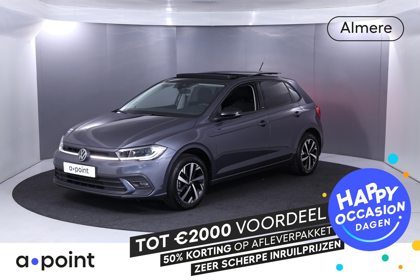 Volkswagen Polo - 1.0 TSI Style Private lease vanaf €492,- pm | 95 pk | Navigatie | Panoramadak | Parkeersen - AutoWereld.nl